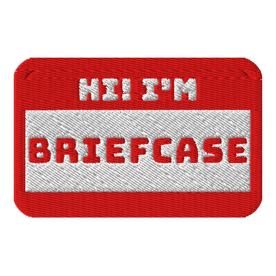 Hi I'm Briefcase Embroidered Patch product image (1)