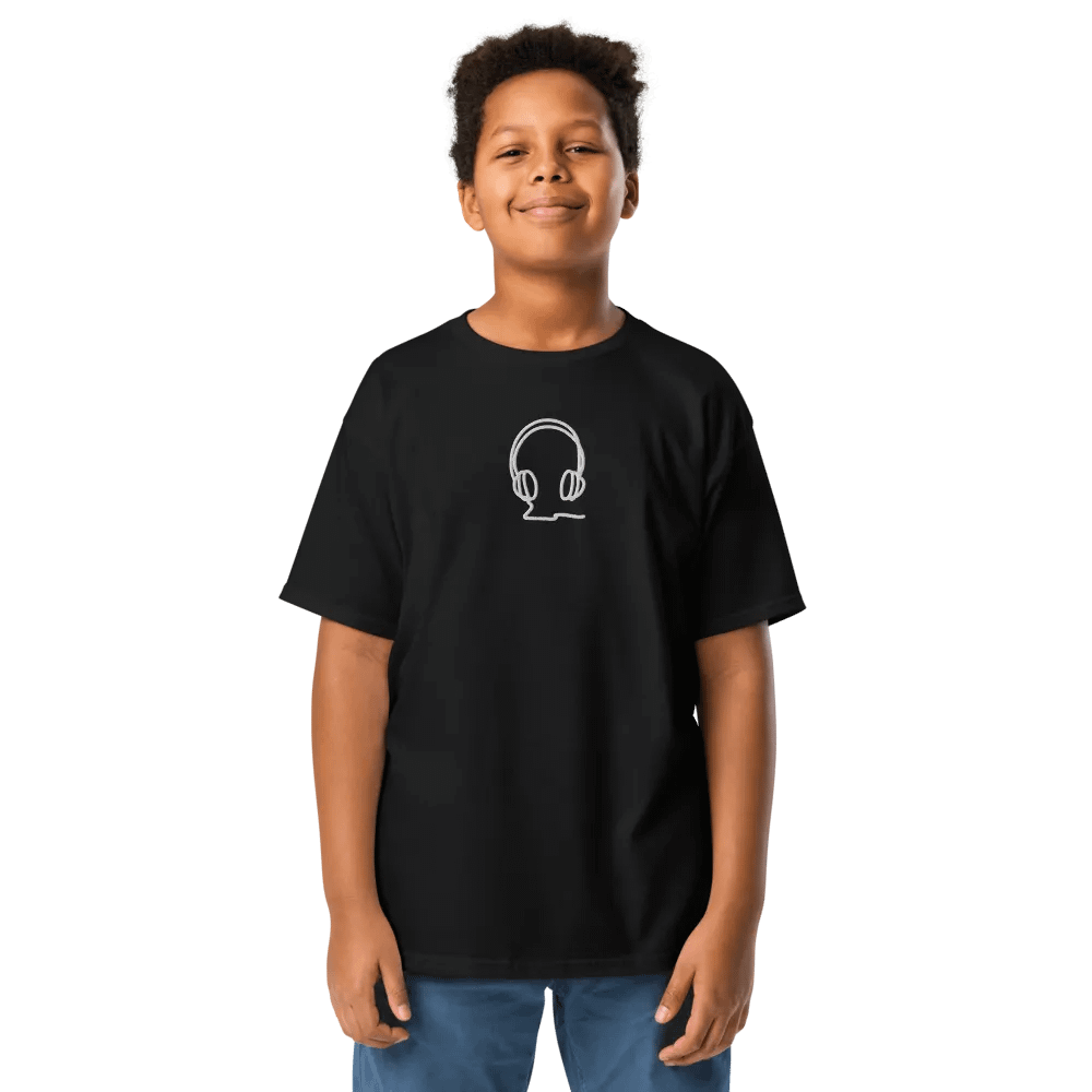 Pixelated Sound Waves Gildan Youth Tee product image (6)