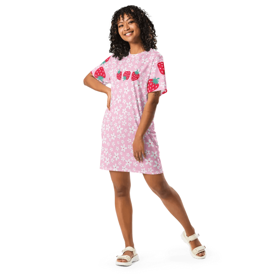 Strawberry Fields Forever T-Shirt Dress product image (9)