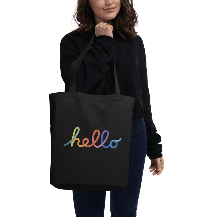 Apple Rainbow Hello Eco Tote product image (3)