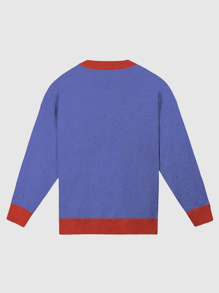 Blue & Red Relaxed Fit Team Goran Knitted Crew Neck product image (9)