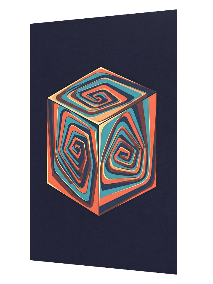Geometric Illusion Enhanced Matte Paper Poster product image (6)