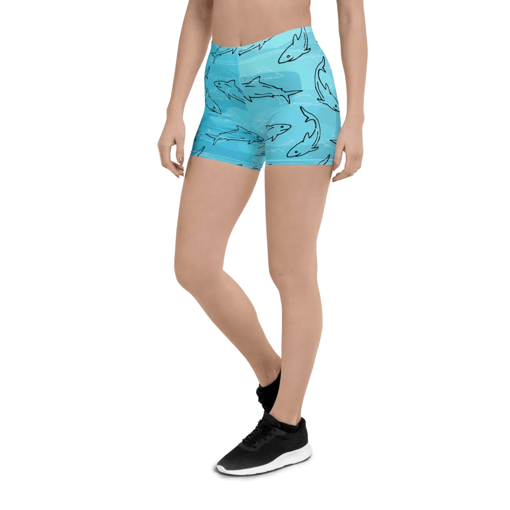 Shark Frenzy All-Over Print Shorts product image (5)