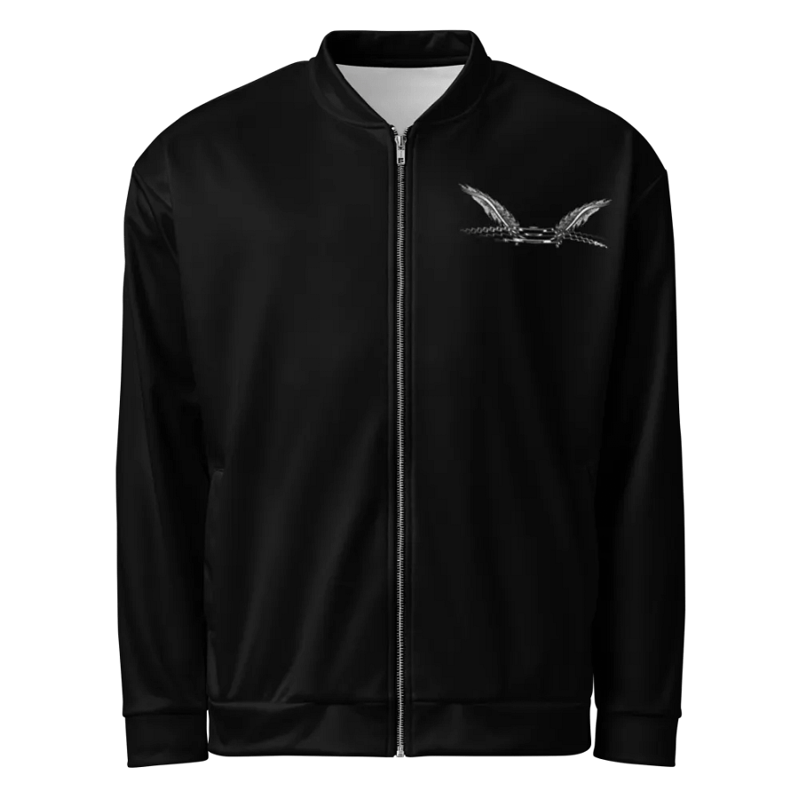 Bomber Jacket - Black - White HApex Gear White Logo product image (1)