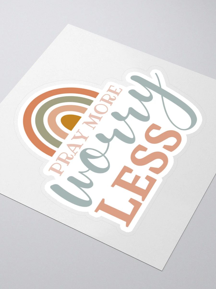 Pray More Worry Less Sticker product image (4)