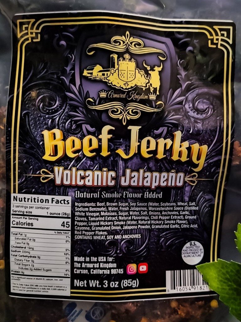 The Armored Kingdom Volcanic Jalapeño Jerky product image (7)