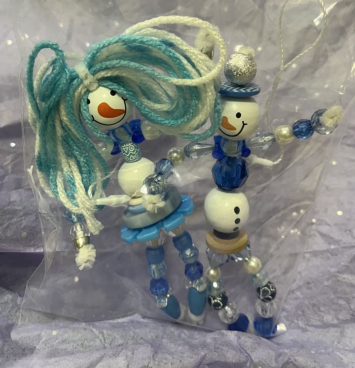 Blue n White SnowTopia ~ Ornament Set product image (1)