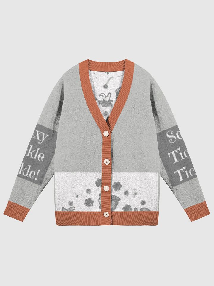 Rust - Sexy Tickle Tickle Fall Rooster Jacquard Knit Cardigan product image (1)