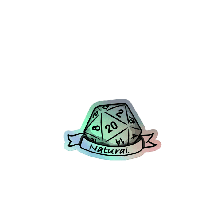 Natural 20 - Holographic Sticker product image (1)