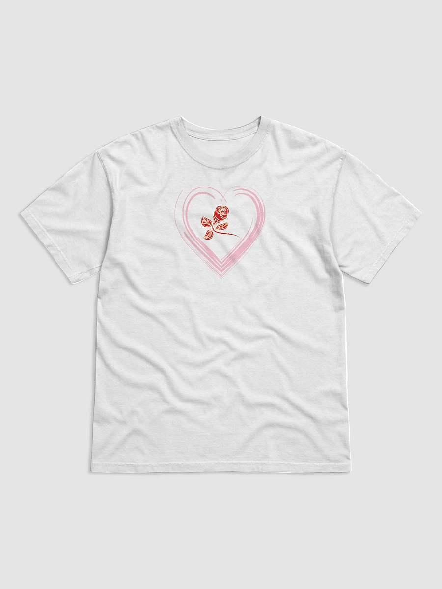 Scribbled Rose Heart T-Shirt product image (1)