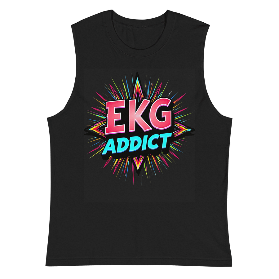 EKG Addict Vibrant Muscle Tank product image (3)