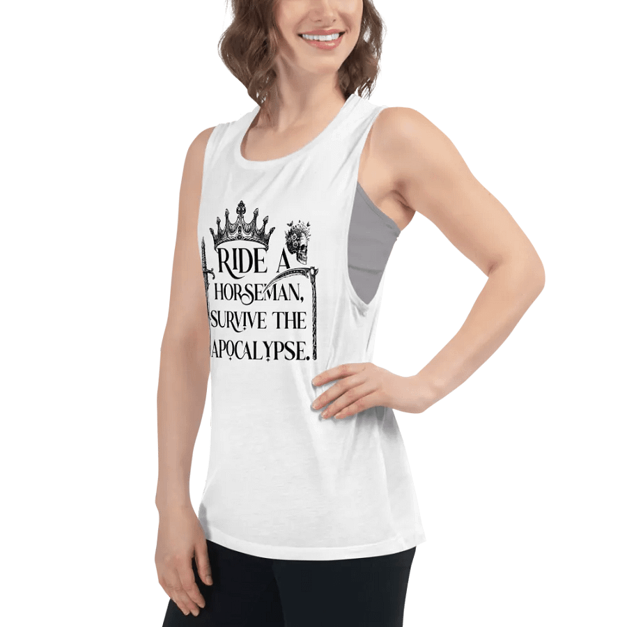 Ride a Horseman Bella+Canvas Women's Flowy Muscle Tank product image (51)