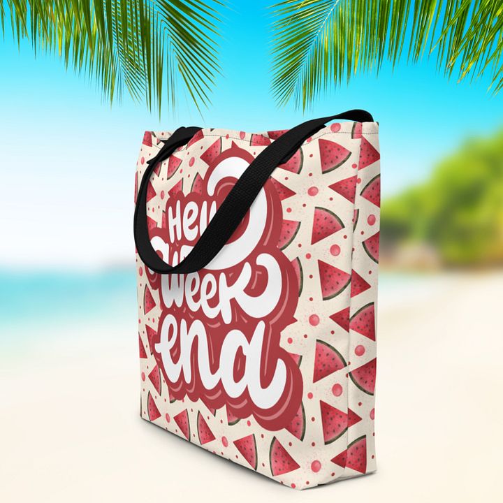 Hello Weekend Watermelon All Over Print Tote product image (1)