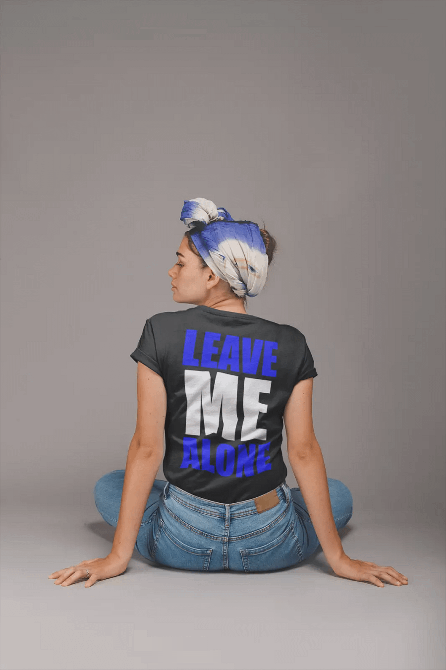 Cool Women Girl T shirt Leave ME Alone Birthday Gift Girlfriend Gym Top Trend product image (1)