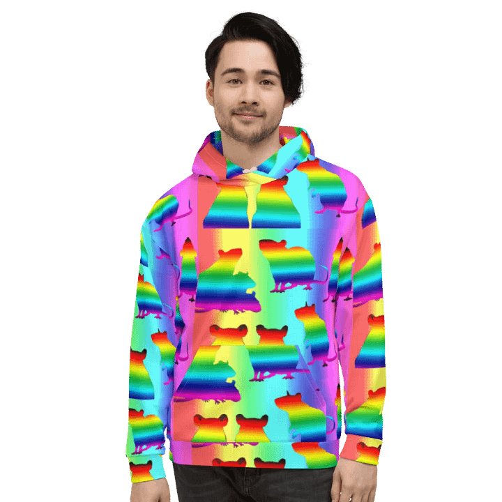 Rainbowed rats hoody product image (1)