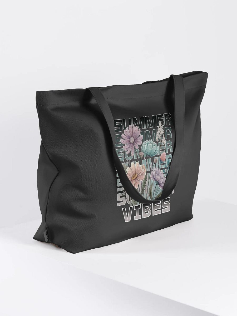Summer Vibes Boho Flowers Floral Organic Tote Bag product image (1)