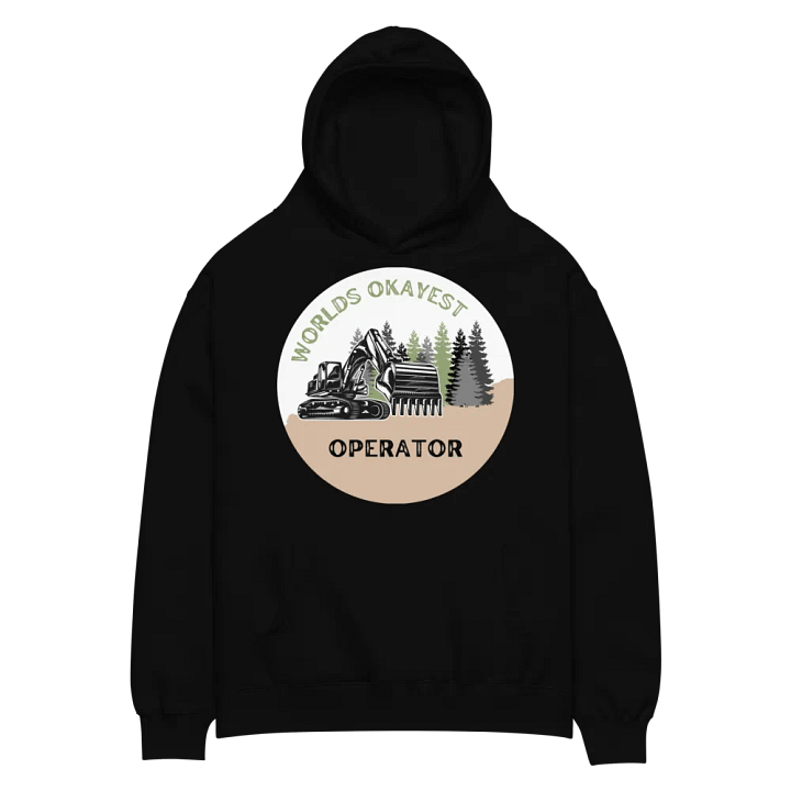 World's Okayest Operator Excavator Hoodie product image (4)