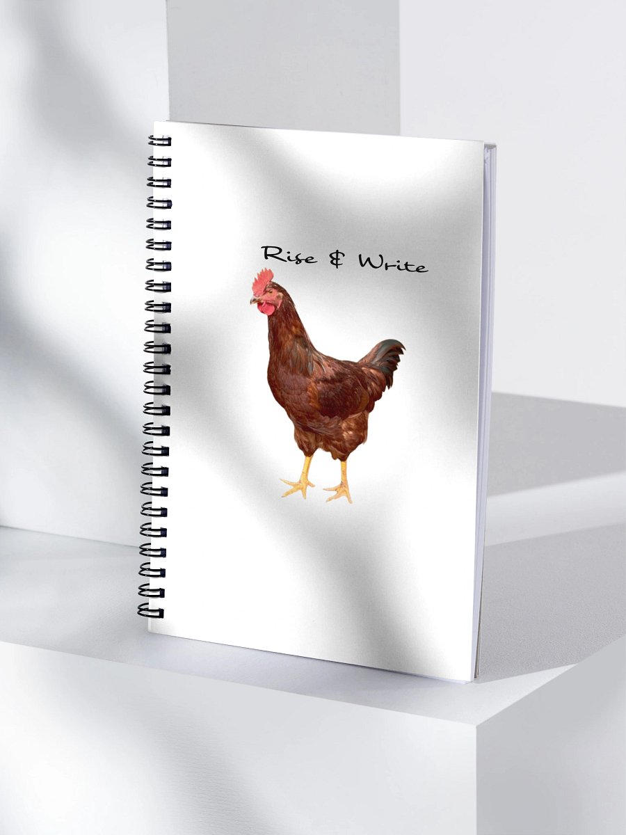 Rise & Write Rooster Spiral Notebook product image (4)