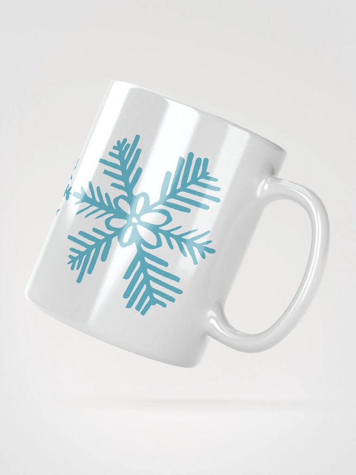 Simple Snowflakes White Glossy Mug product image (5)