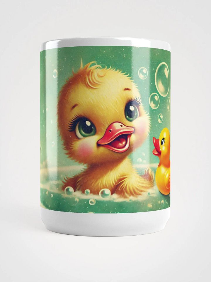 Adorable Ducky Bath 15 oz White Glossy Mug product image (1)