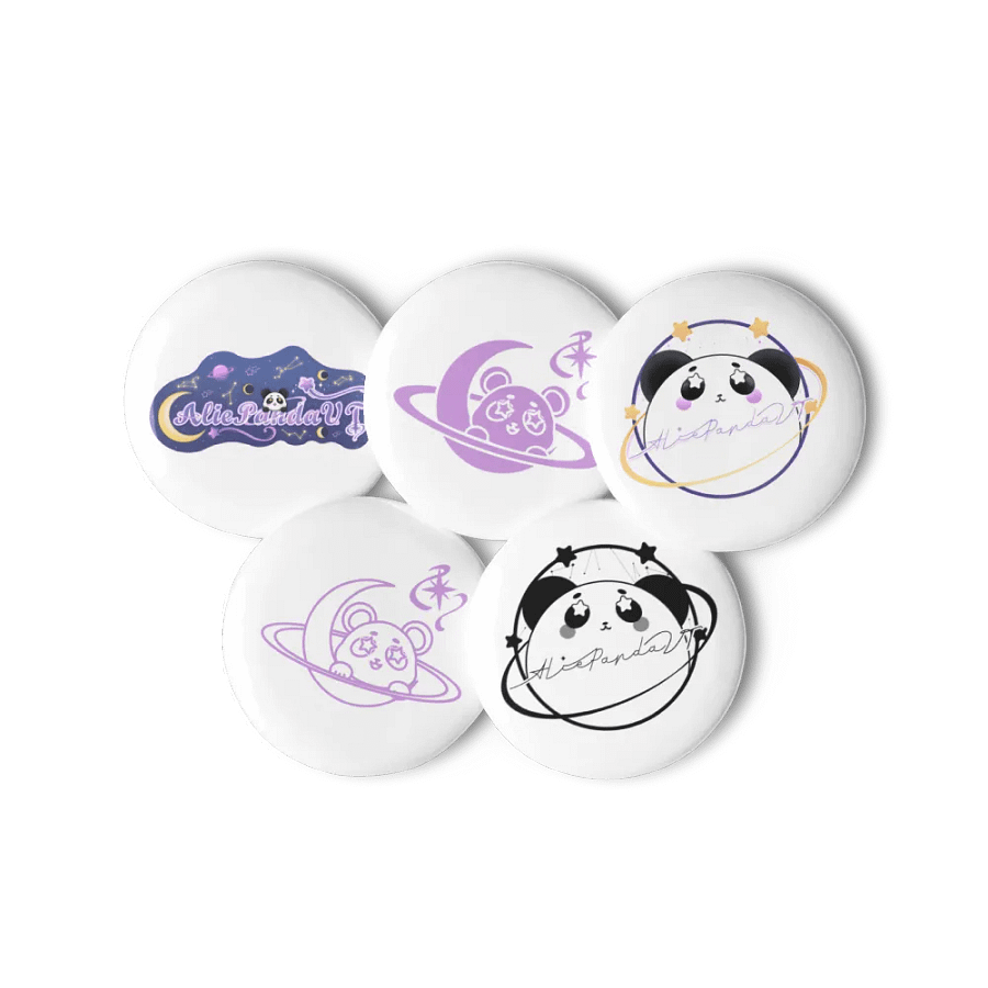 Glossy Set: 5 Pin Buttons Collection product image (6)