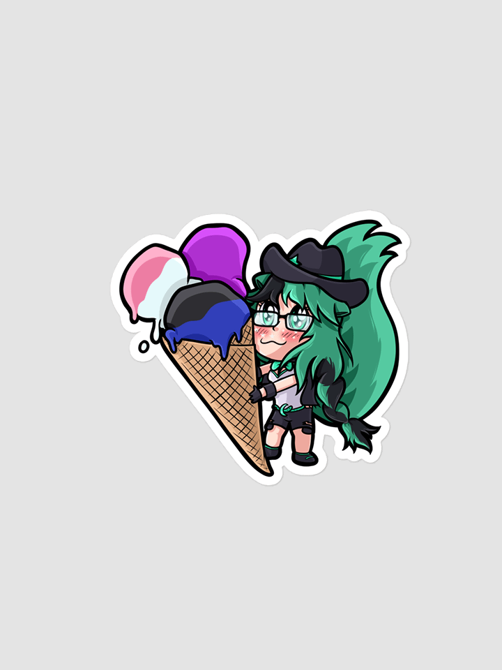 Mintzey Moon Pride Genderfluid Sticker product image (2)