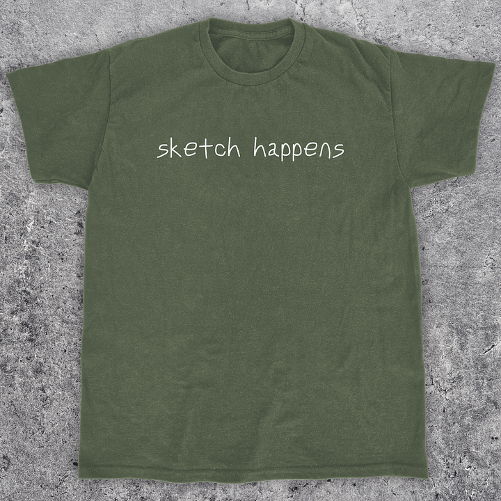 Sketch happens, Funny skateboarding t-shirt, Unisex product image (1)