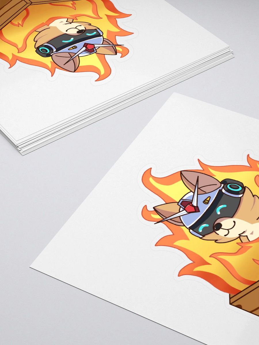 Flaming Taku Sticker product image (4)