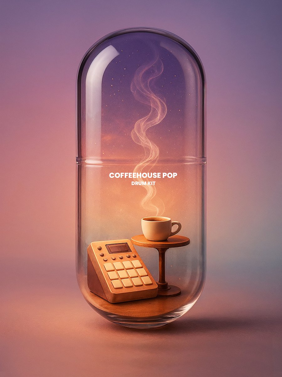 Coffeehouse Pop Drum Kit | 60 Warm & Organic Drum Sounds for Chill Pop, Indie & Acoustic Beats product image (1)