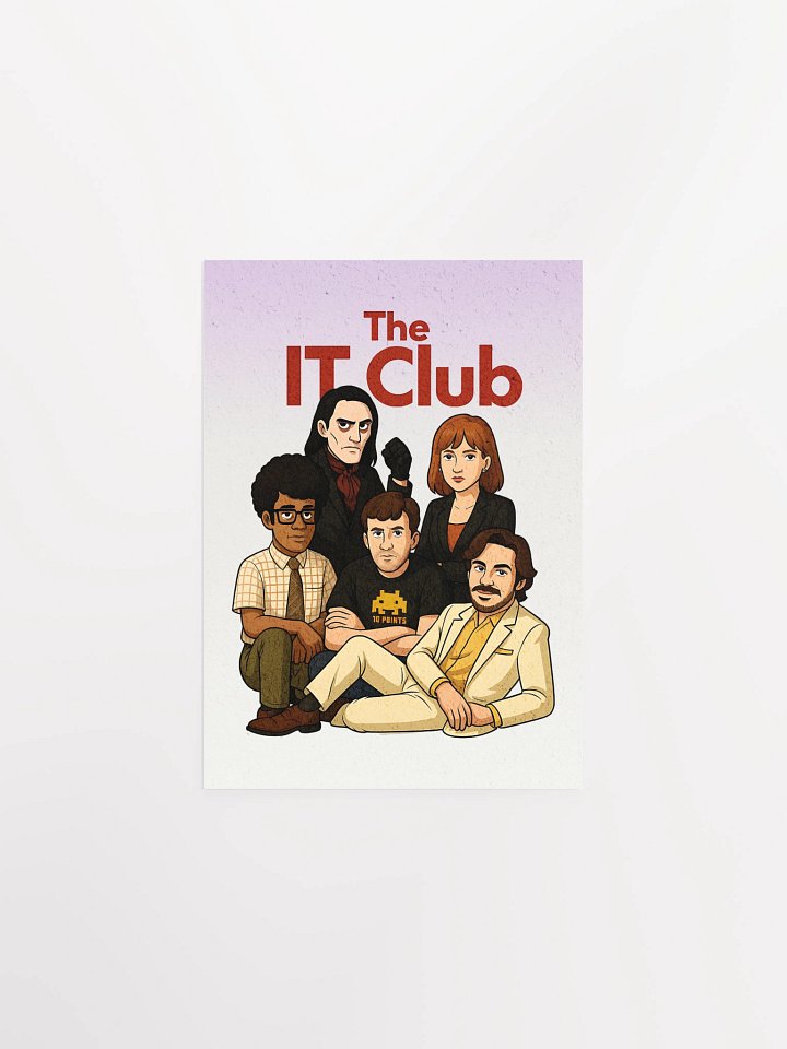 The IT Club Poster – Enhanced Matte IT Crowd x 80s Teen Movie Art Print product image (3)