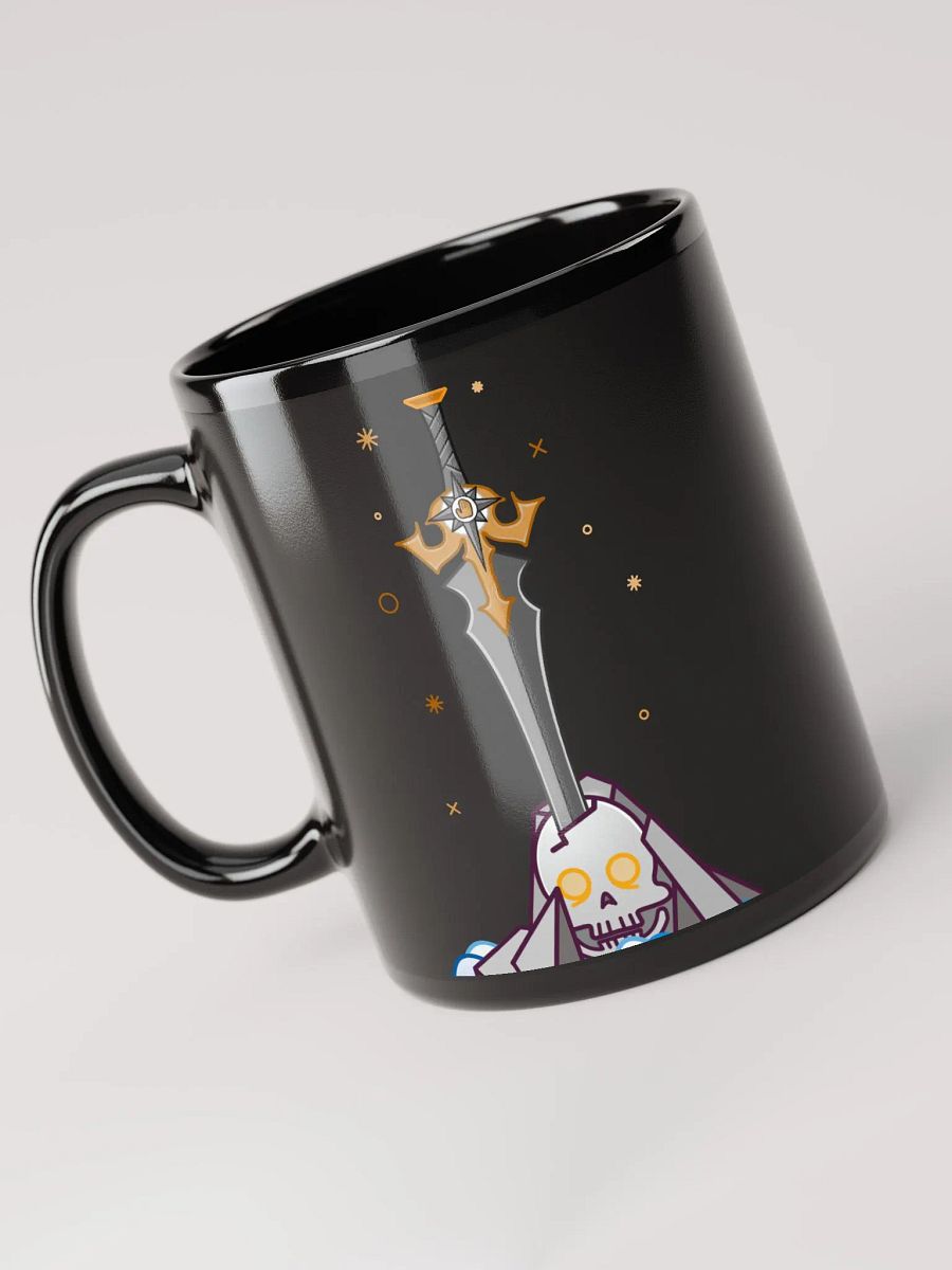 Sword in the Skull - Argent Variation - Black Glossy Mug product image (3)