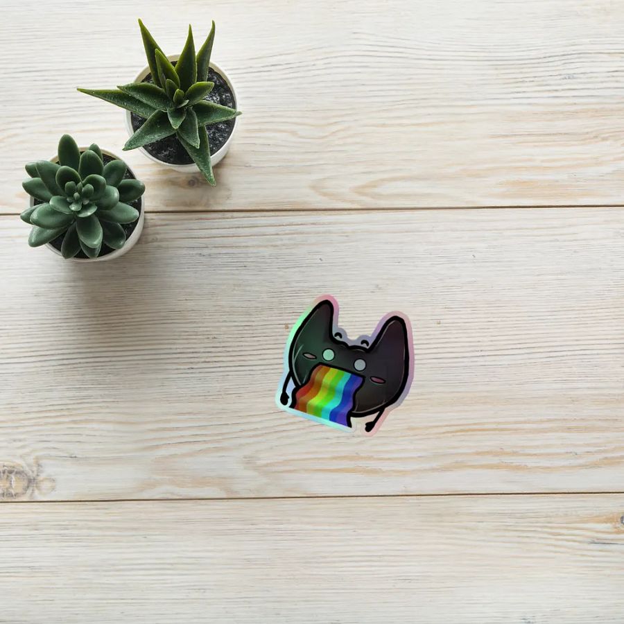 Beardie Pride Holographic Sticker product image (8)