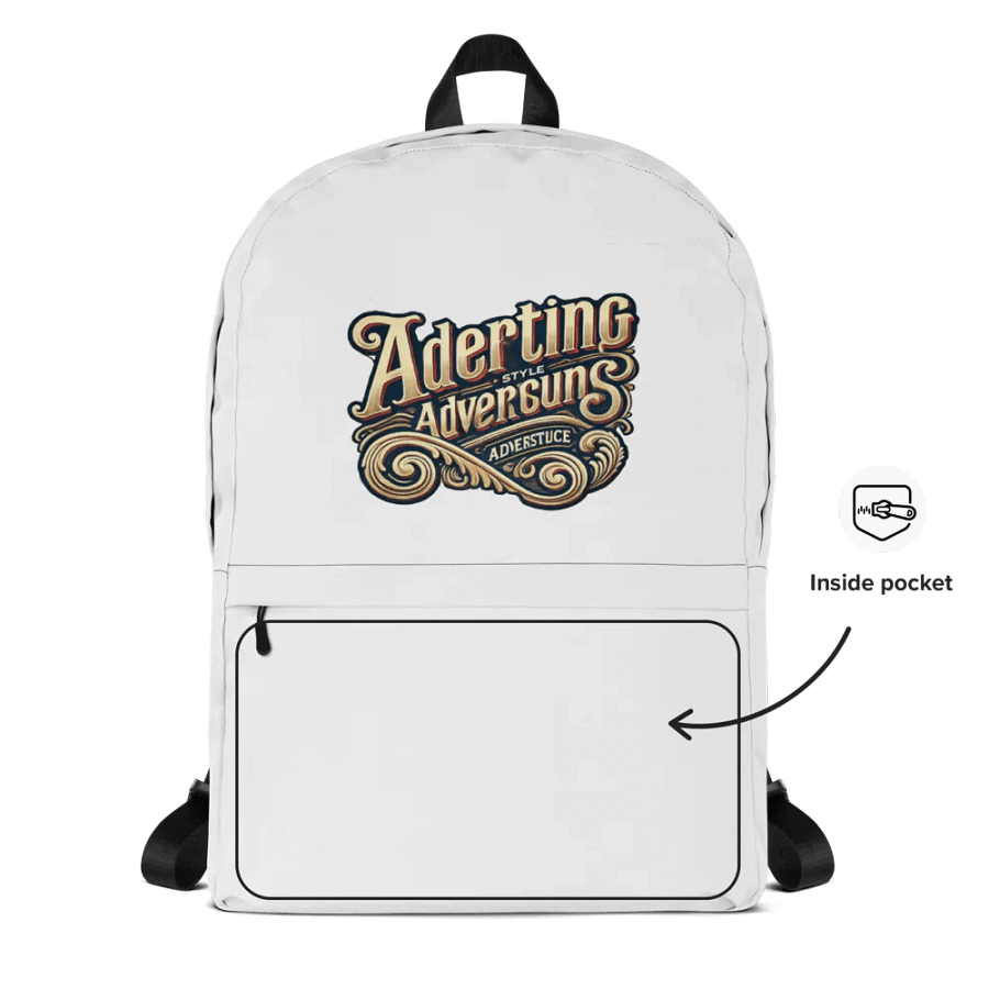 Adverting Style All-Over Print Backpack product image (2)
