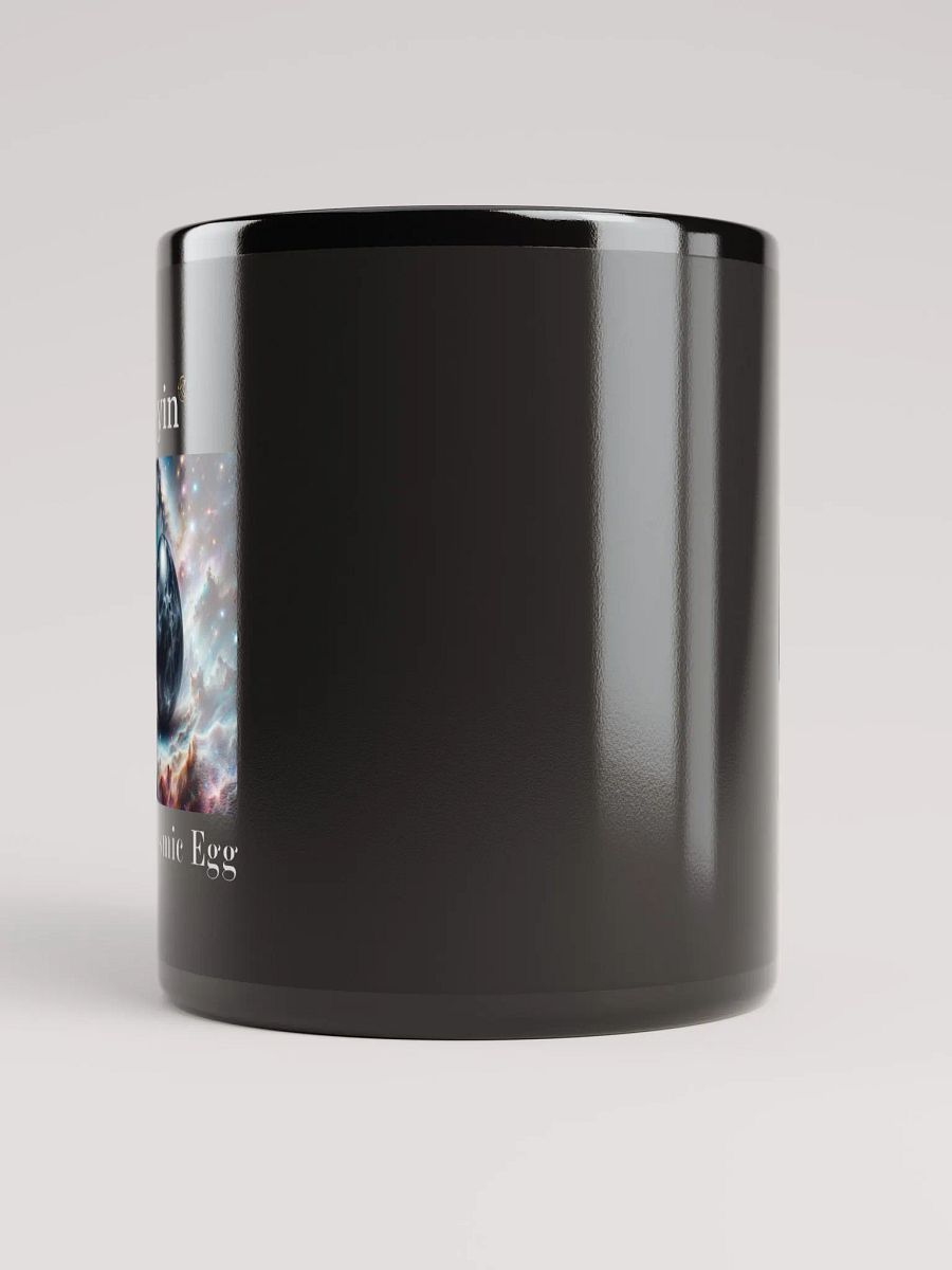 Ayin: the Cosmic Egg | Black Glossy Mug product image (6)