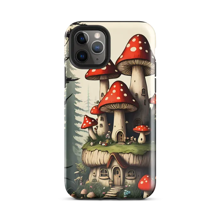 Tough Phone Case for iPhone® - Mushroom Fairy Villa product image (2)