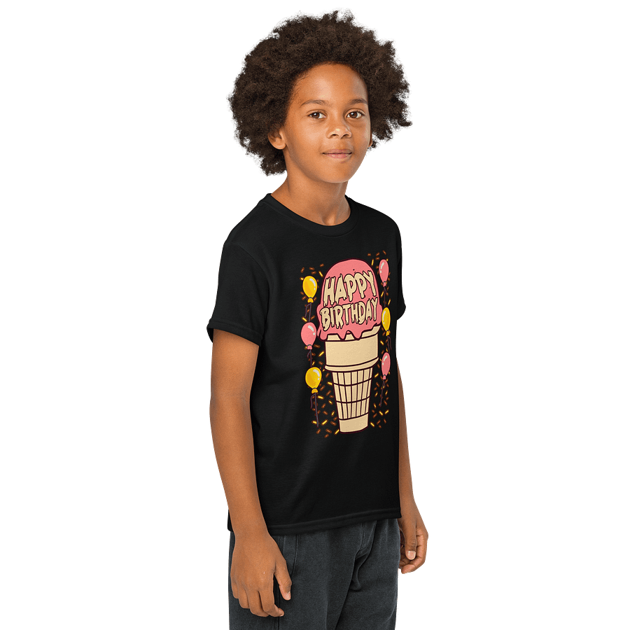 Happy Birthday (Ice Cream Cone) T-Shirt For Kids product image (4)