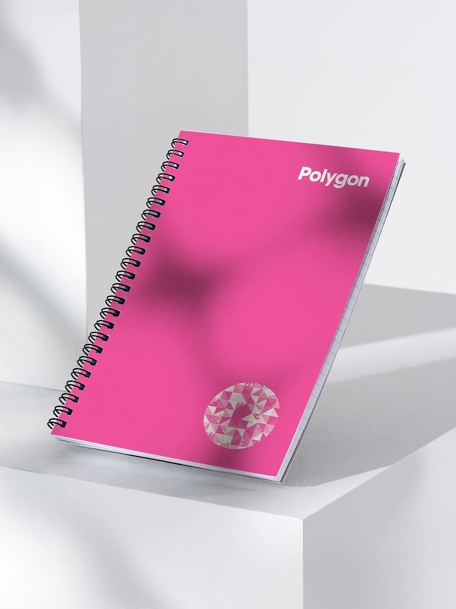 Polygon Pink Spiral Notebook product image (4)