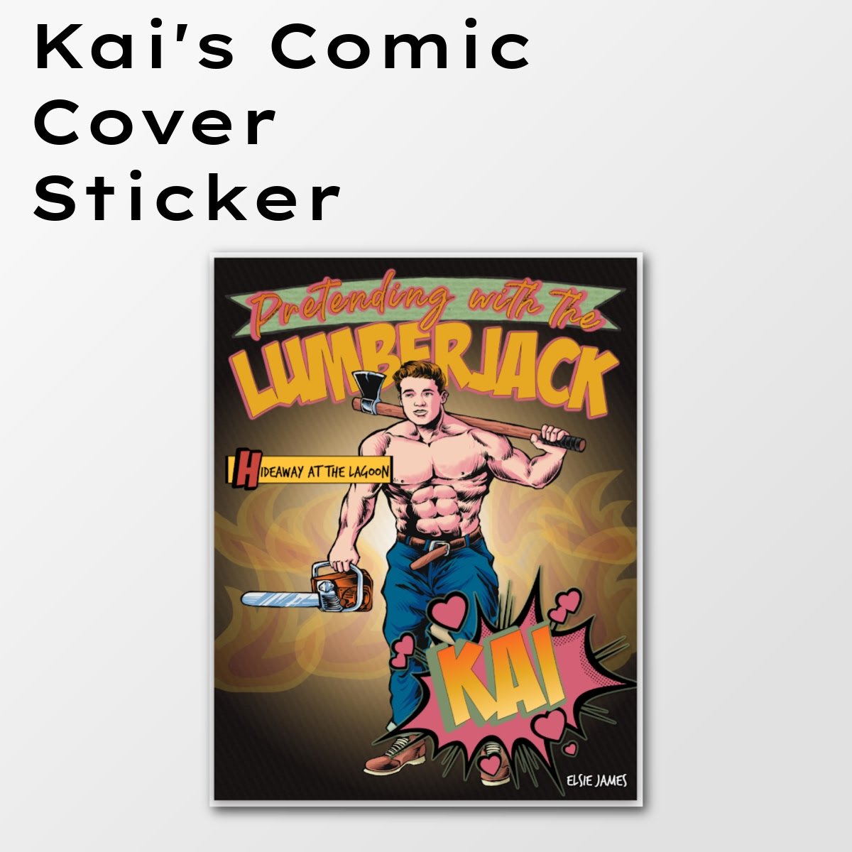 Vinyl Sticker: Kai's Comic Cover product image (1)