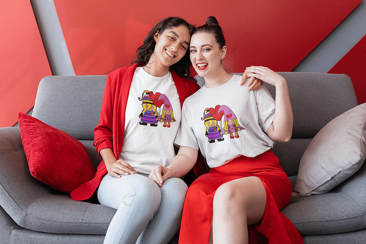 Gnomes In Love - Supersoft T product image (1)