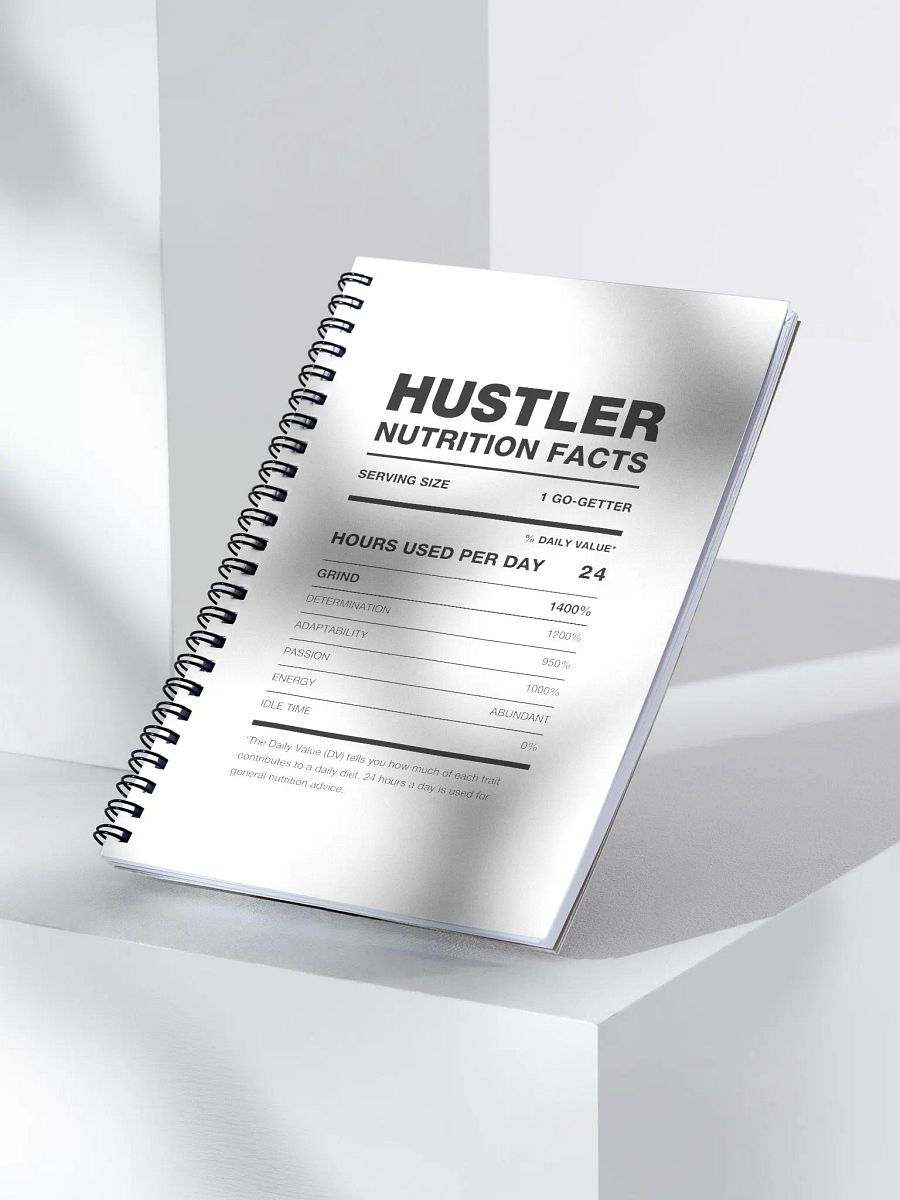 HUSTLER Nutrition Facts Notebook product image (4)