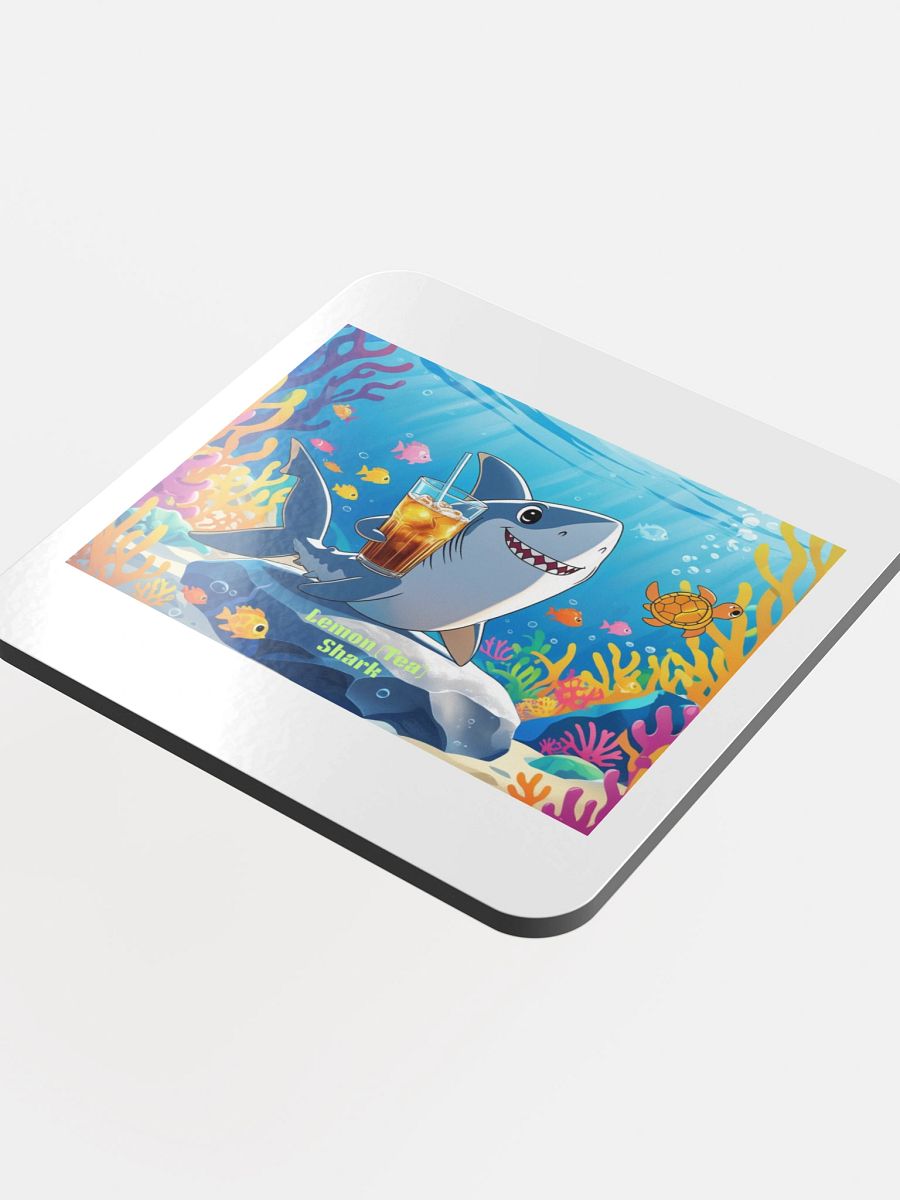 Lemon "Tea" Shark Cork Coaster product image (4)