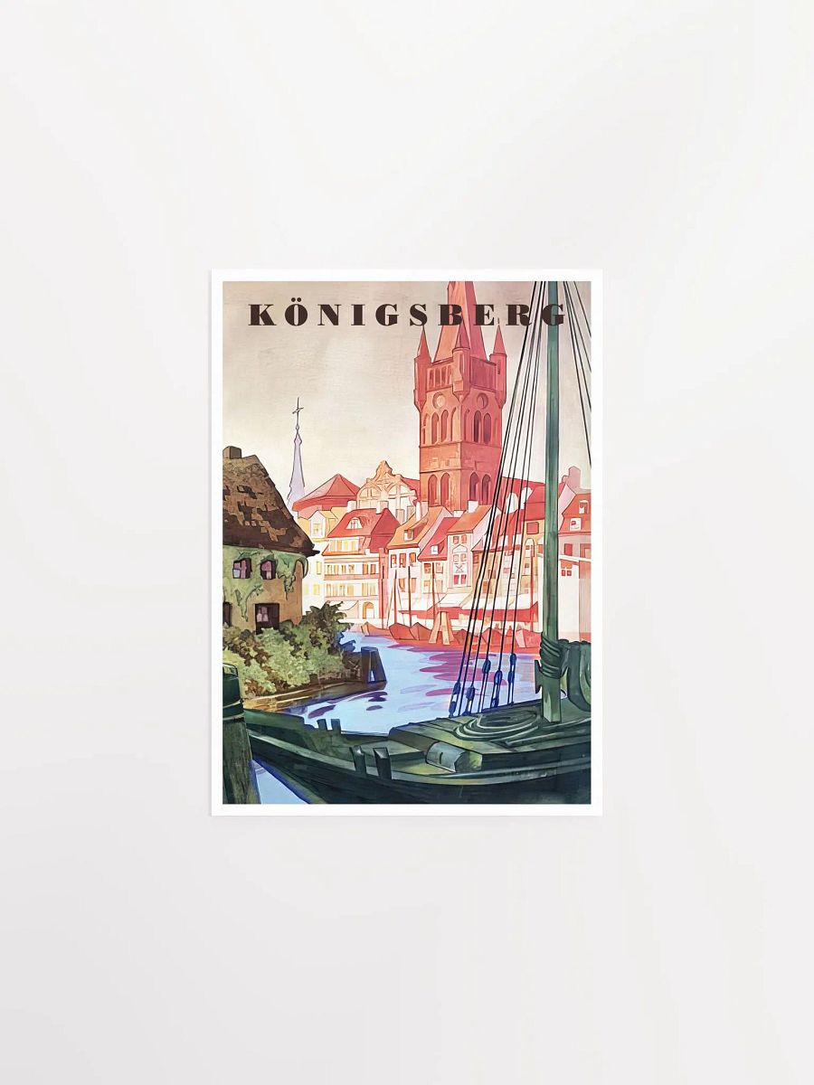 Konigsberg/Königsberg, Prussia, Germany, 1937 — retro vintage travel poster product image (6)