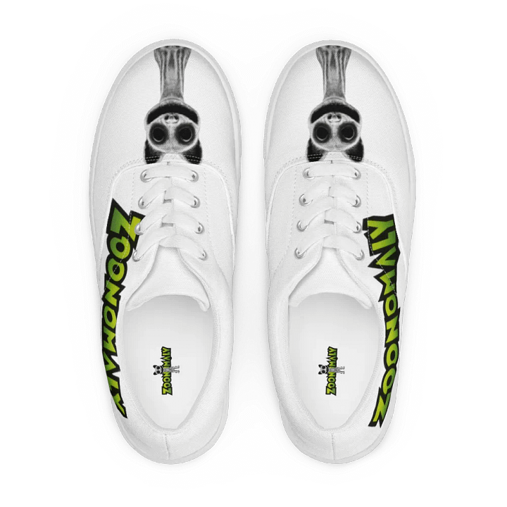 Zoonomaly Cat Men's Lace-Up Canvas Shoes product image (1)