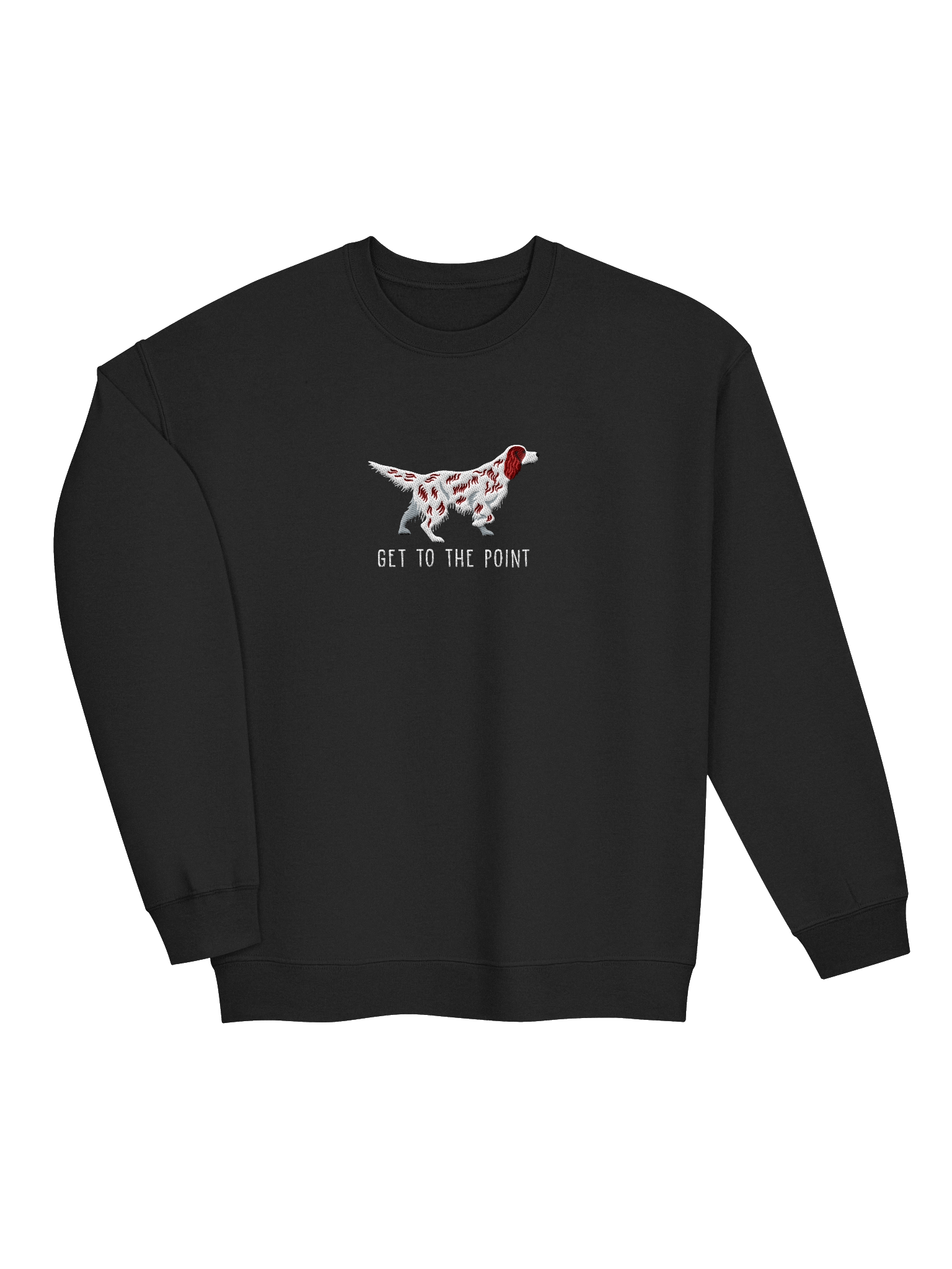 Get to the Point Sweatshirt (Embroidered) of an English Setter(Liver Belton) product image (16)