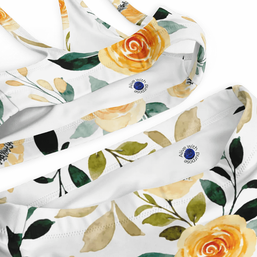 Yellow Rose Delight High Waist Bikini product image (12)