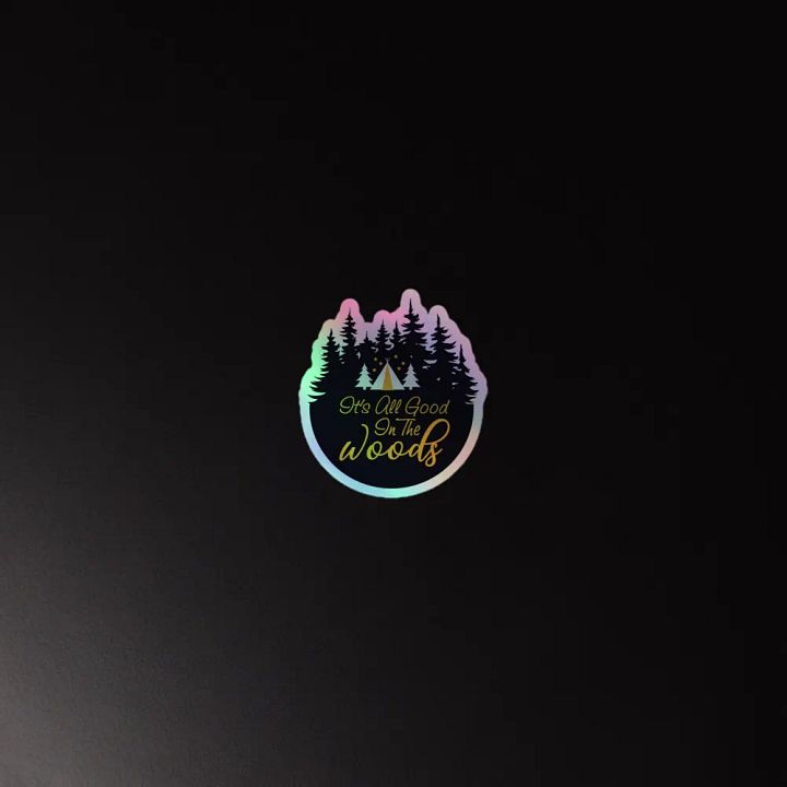 All Good in the Woods Holographic Sticker Set product image (4)