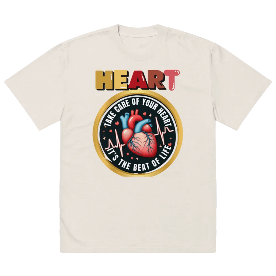 Heartbeat Emblem Oversized Tee product image (17)