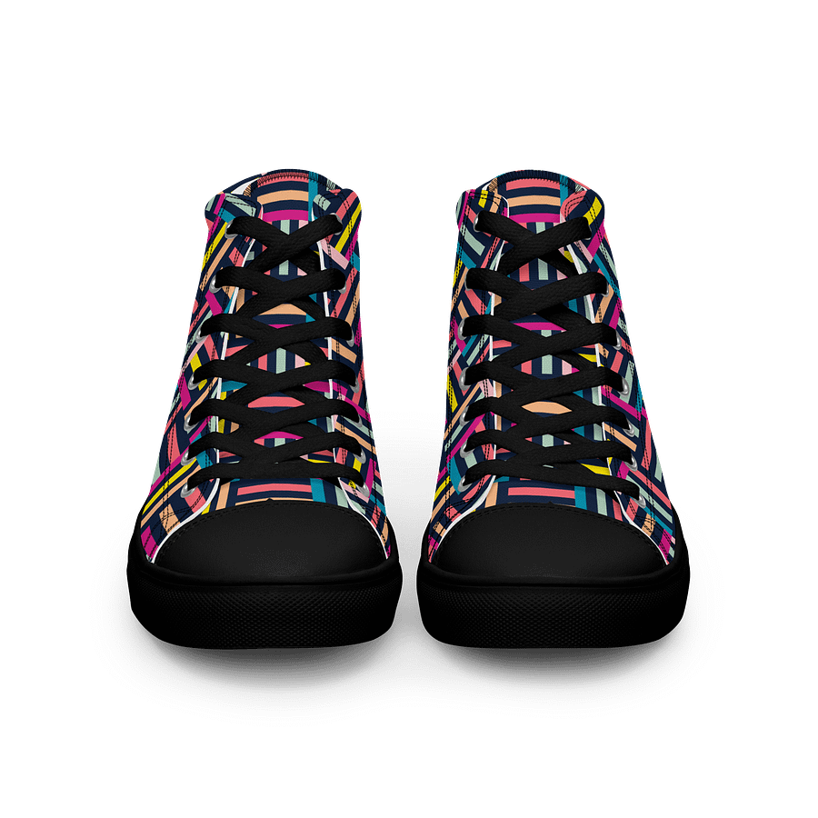 Retro Woven Women's High Tops Canvas Shoes product image (3)