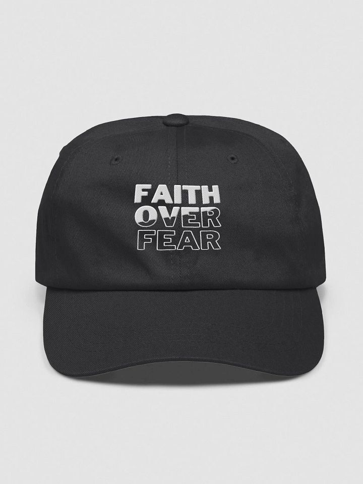 Faith Over Fear Classic Dad Cap - Inspirational White Hat for Everyday Wear product image (1)