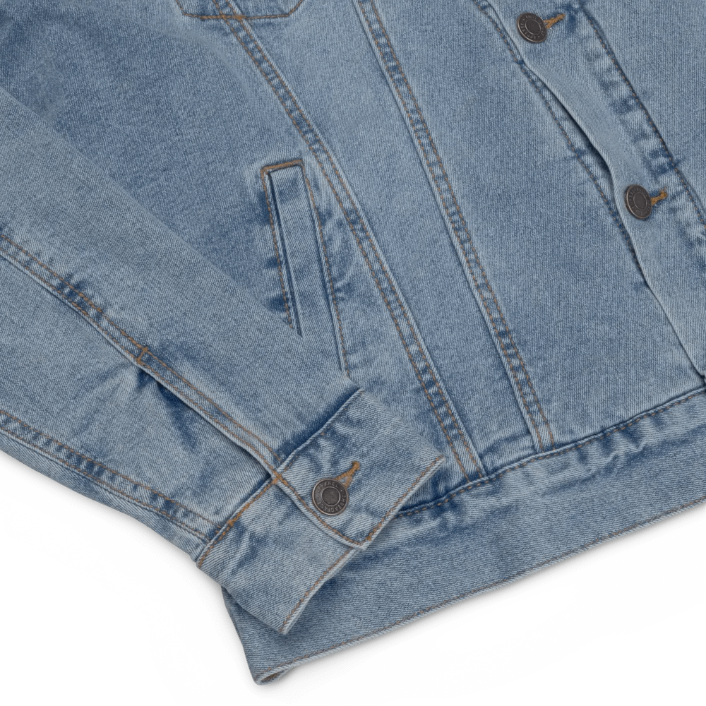 Embroidered IBVL Signature Unisex Sherpa Denim Jacket product image (7)